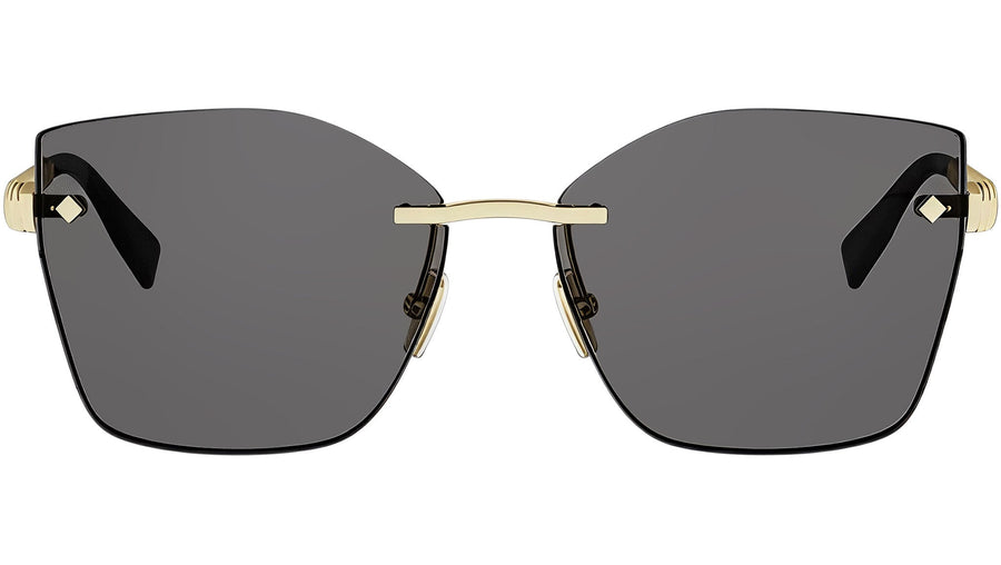 Tubogas Shiny Gold Geometric Sunglasses