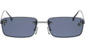 Fendi First Crystal Silver Square Sunglasses
