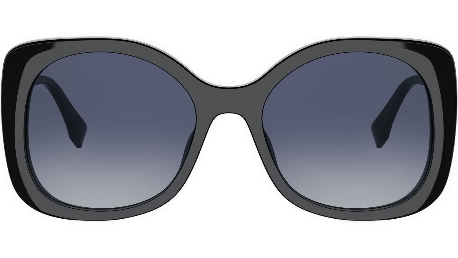 Fendigraphy Shiny Black Butterfly Sunglasses