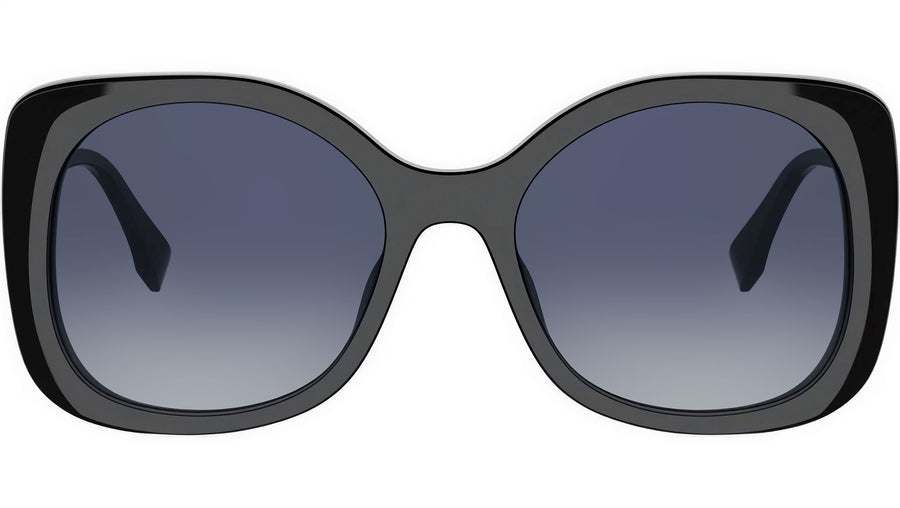 Fendigraphy Shiny Black Butterfly Sunglasses