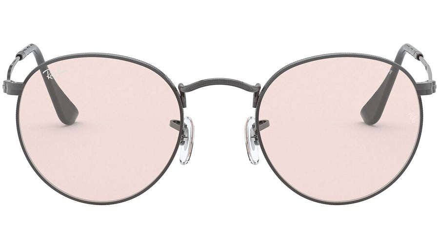 Round Solid Evolve RB3447 gunmetal pink