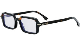 Fendi Selleria Havana Rectangular Sunglasses