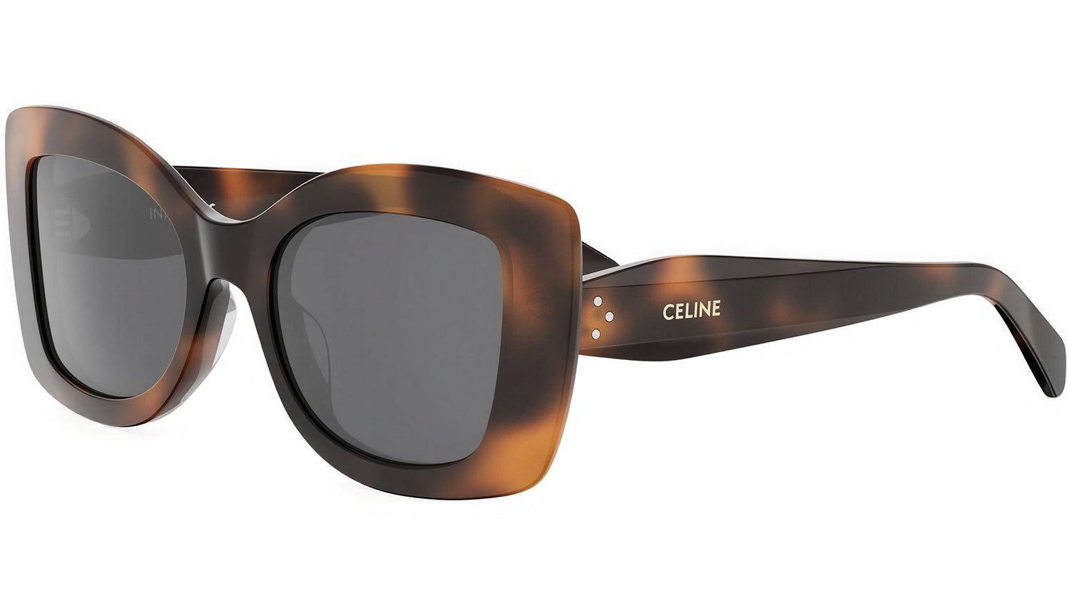 CELINE 3 Dots Havana Geometric Sunglasses