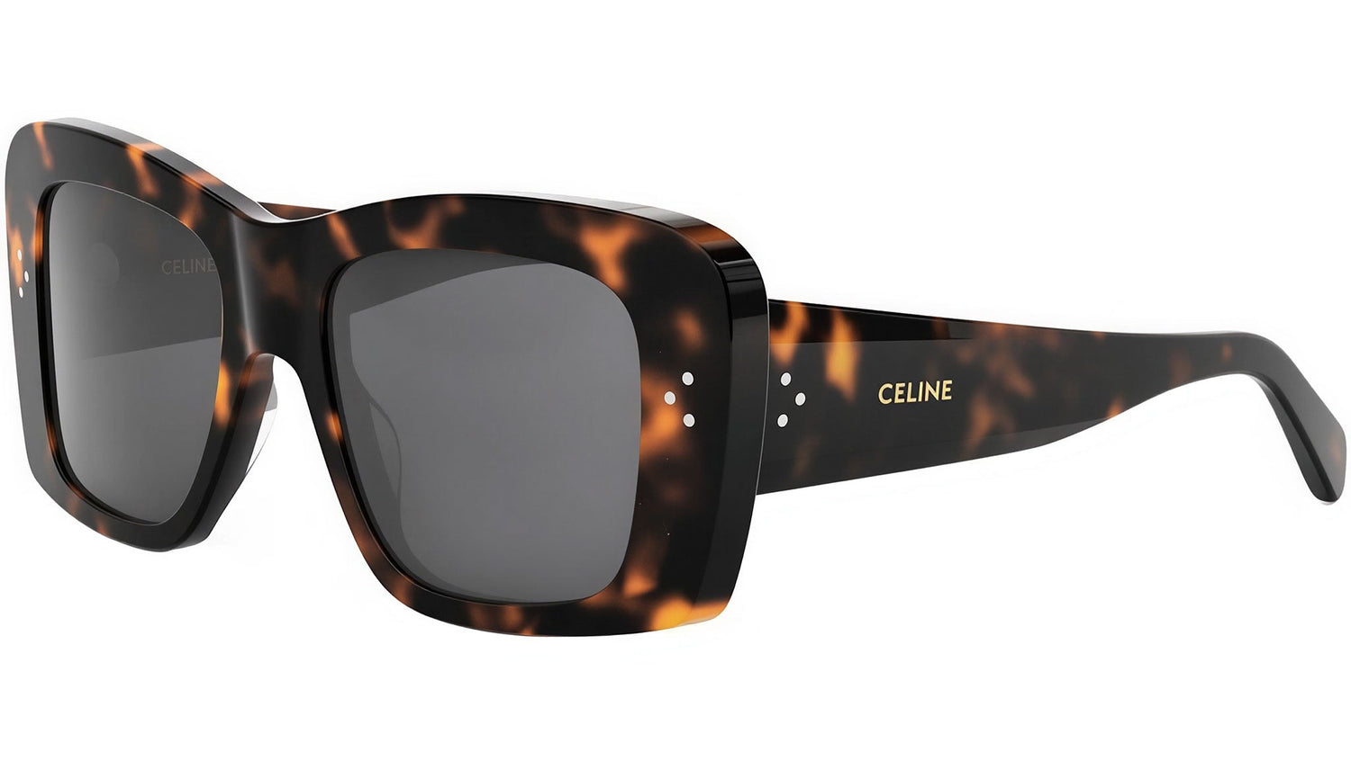 CELINE 3 Dots Havana Geometric Sunglasses