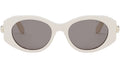 Serpenti Forever White Oval Sunglasses