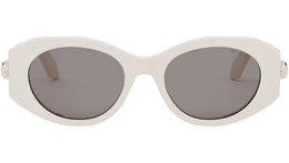 Serpenti Forever White Oval Sunglasses