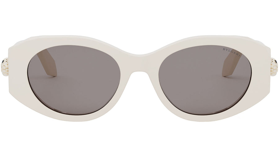 Serpenti Forever White Oval Sunglasses