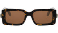 Serpenti Forever Havana Rectangular Sunglasses