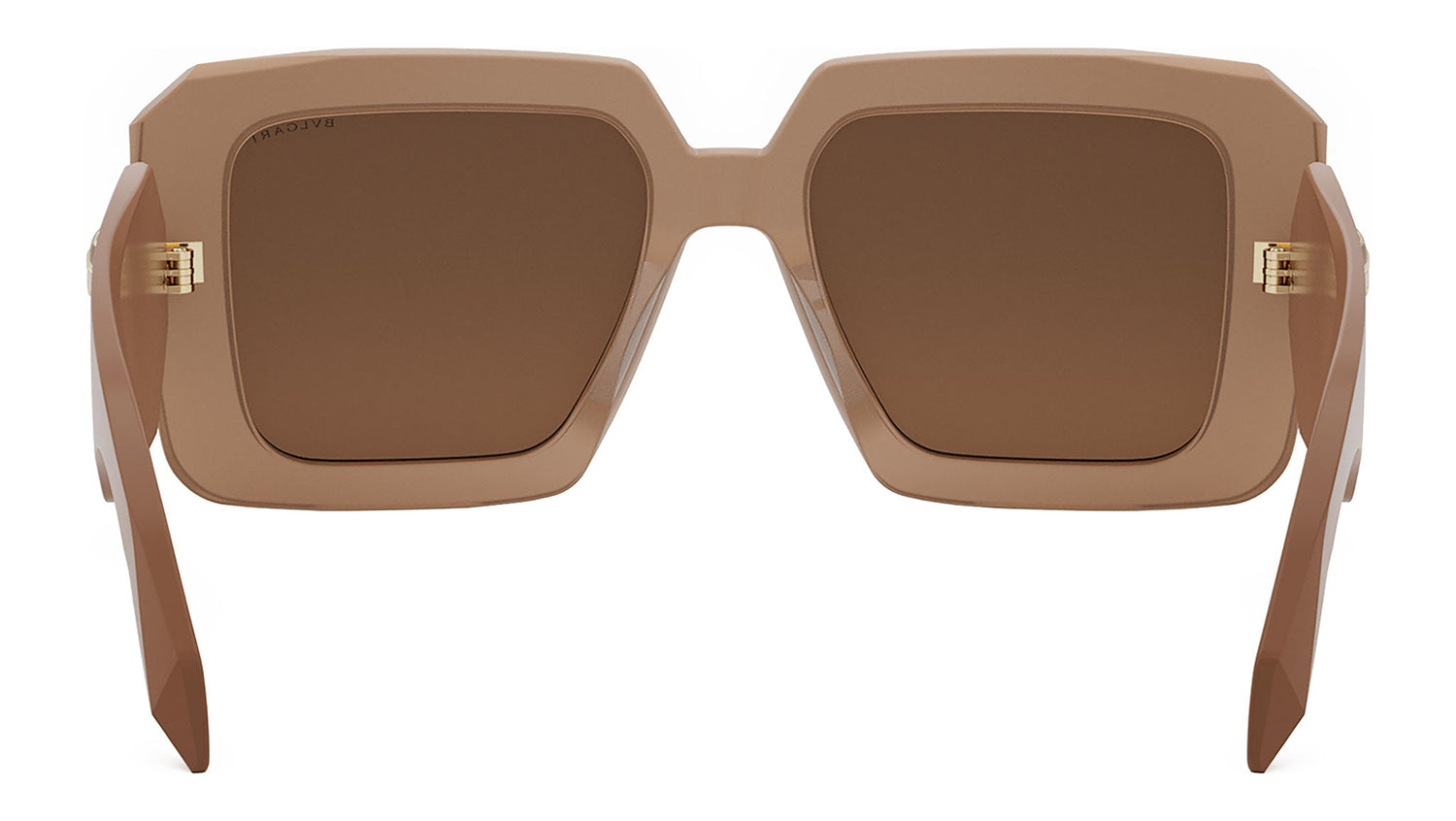 Serpenti Brown Geometric Sunglasses