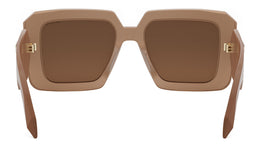 Serpenti Brown Geometric Sunglasses