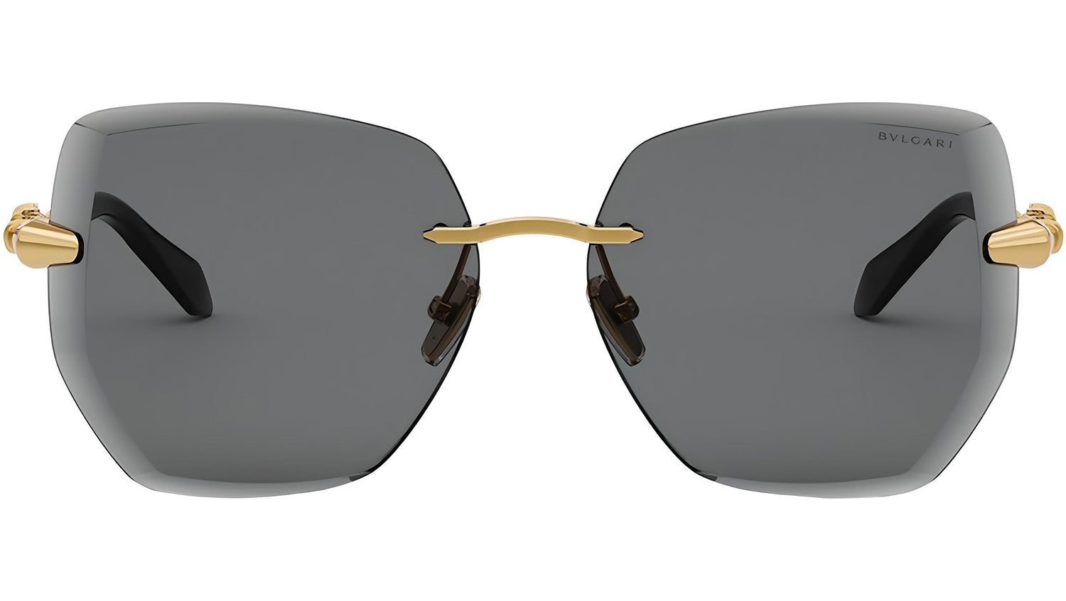 Serpenti Viper Gold Geometric Sunglasses