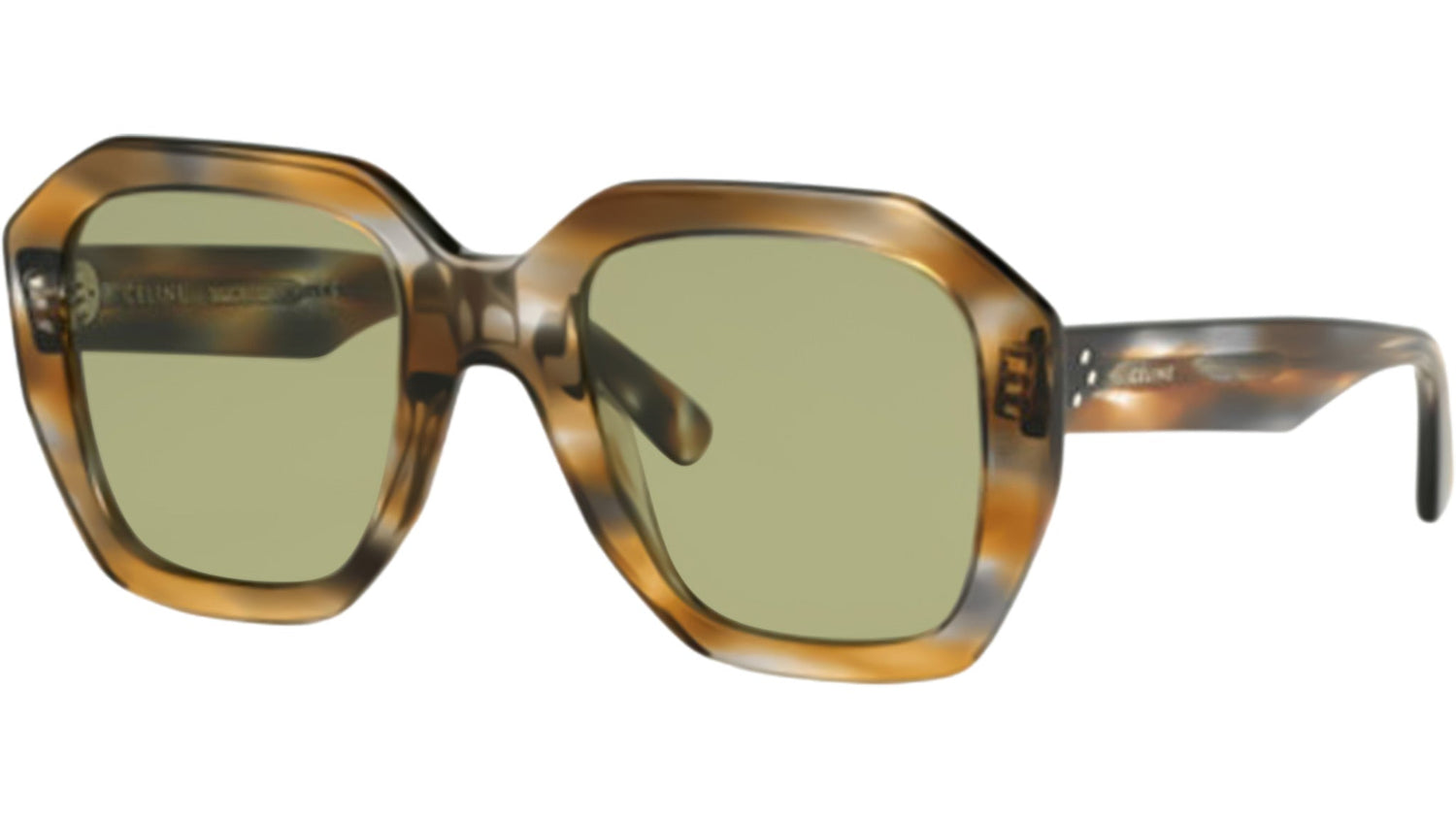 Havana Geometric Sunglasses