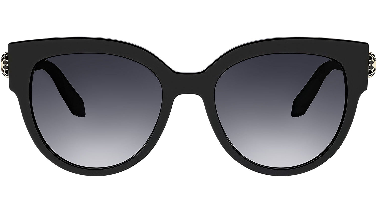 Serpenti Forever Black Round Sunglasses