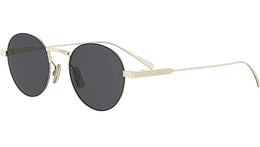 Metal Gold Round Sunglasses