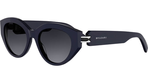 B.zero1 Shiny Blue Oval Sunglasses