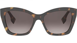 Lettering Dark Havana Cat Eye Sunglasses