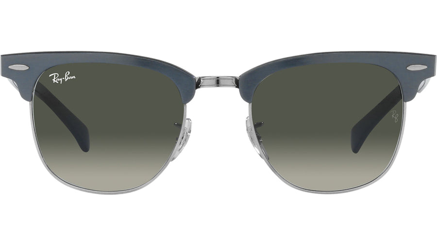 Clubmaster Aluminum RB3507 924871 brushed blue on silver