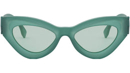 FF Diamonds Green Cat Eye Sunglasses