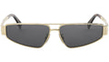Metal Triomphe Gold Geometric Sunglasses