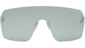 Fendi First Crystal Yellow Rectangular Sunglasses