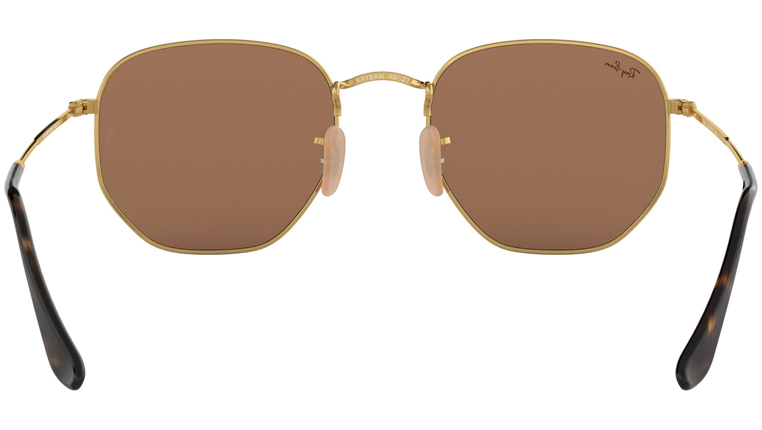 Hexagonal Flat Lenses RB3548N gold copper flash