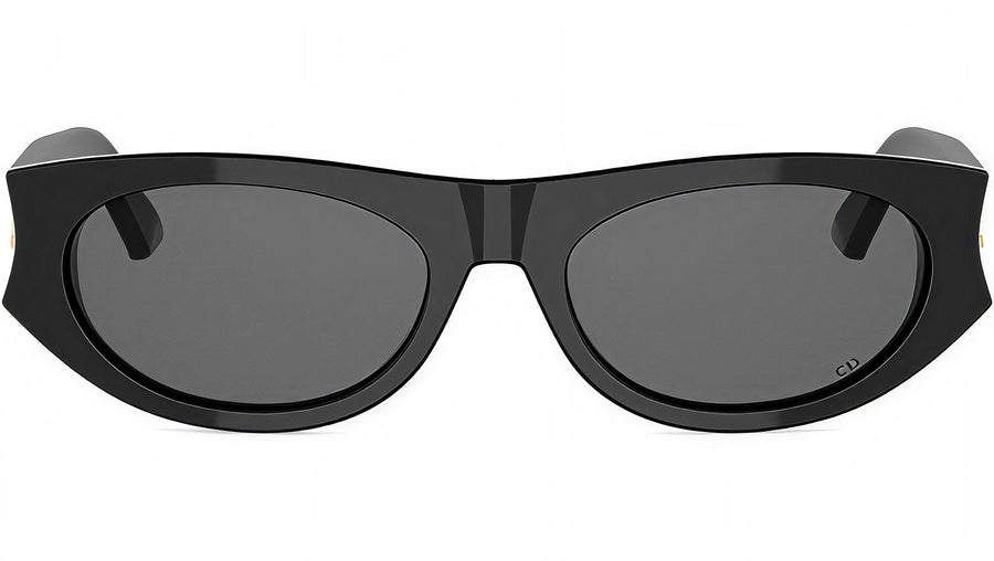 DiorGlow B2I Black Oval Sunglasses