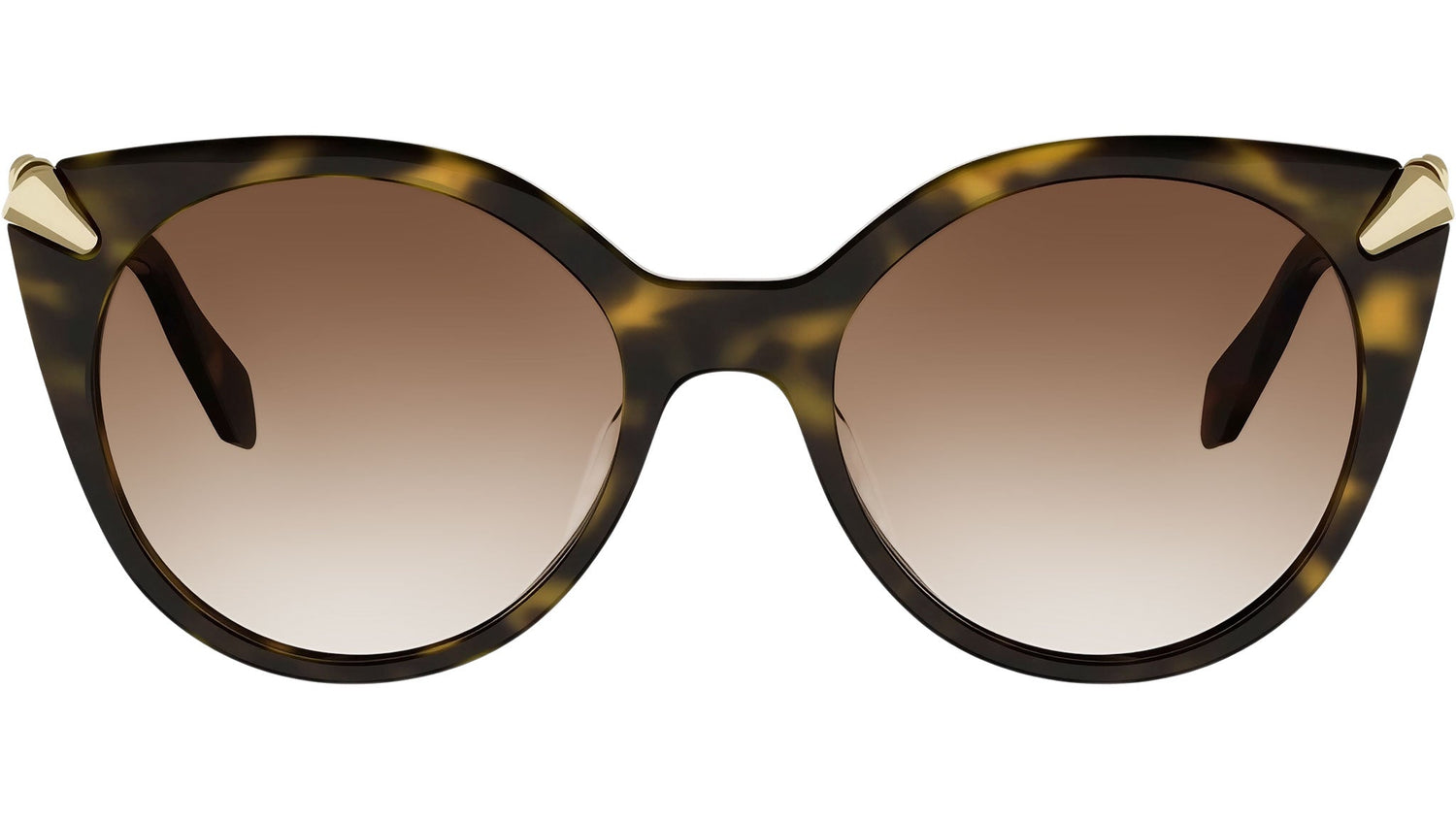 Serpenti Viper Havana Round Sunglasses