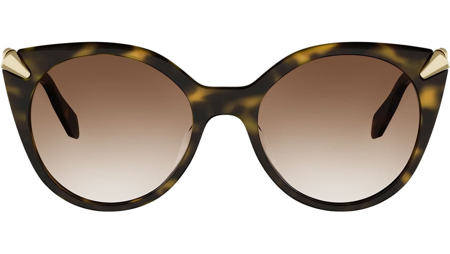 Serpenti Viper Havana Round Sunglasses