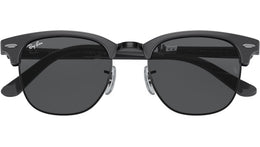 Clubmaster Folding RB2176 1367B1 grey on black