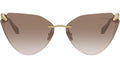 Serpenti Light Gold Cat Eye Sunglasses