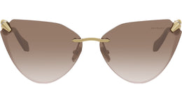 Serpenti Light Gold Cat Eye Sunglasses