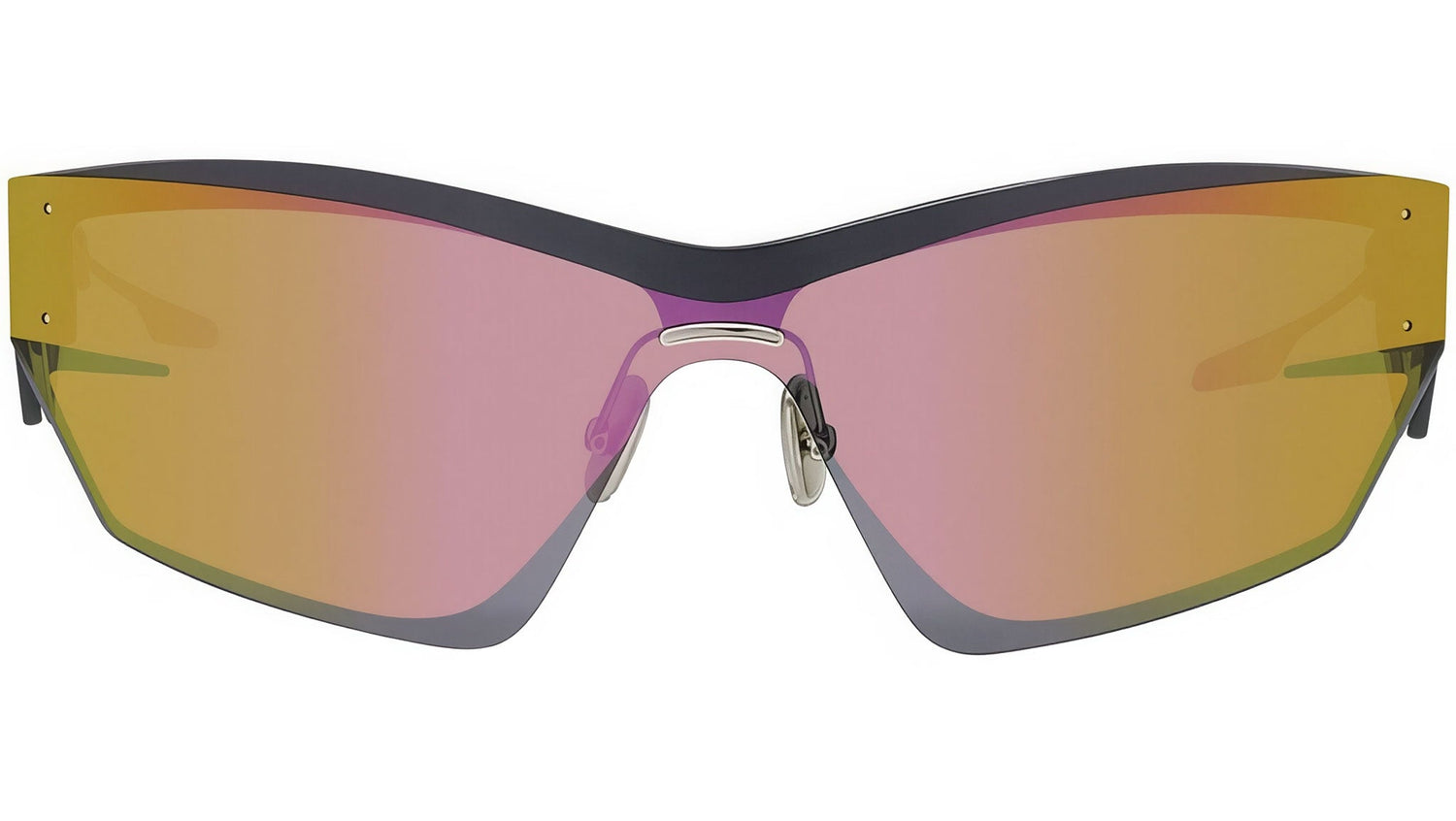 Giv Cut Silver Geometric Sunglasses