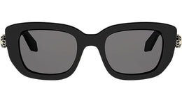 Serpenti Forever Black Rectangular Sunglasses