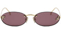 Fendi First Gold Oval Sunglasses