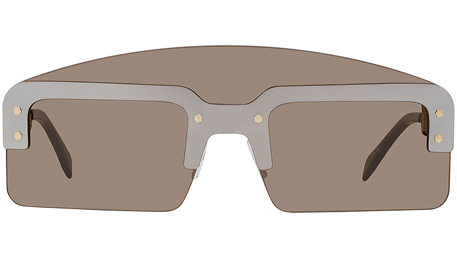 Fendi Technicolor Grey Mask Sunglasses