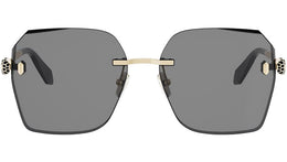 Serpenti Forever Gold Square Sunglasses
