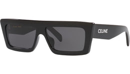 Monochroms Black Rectangular Sunglasses