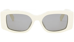 Triomphe Ivory Rectangular Sunglasses