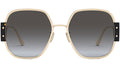 30Montaigne S5U Gold Square Sunglasses