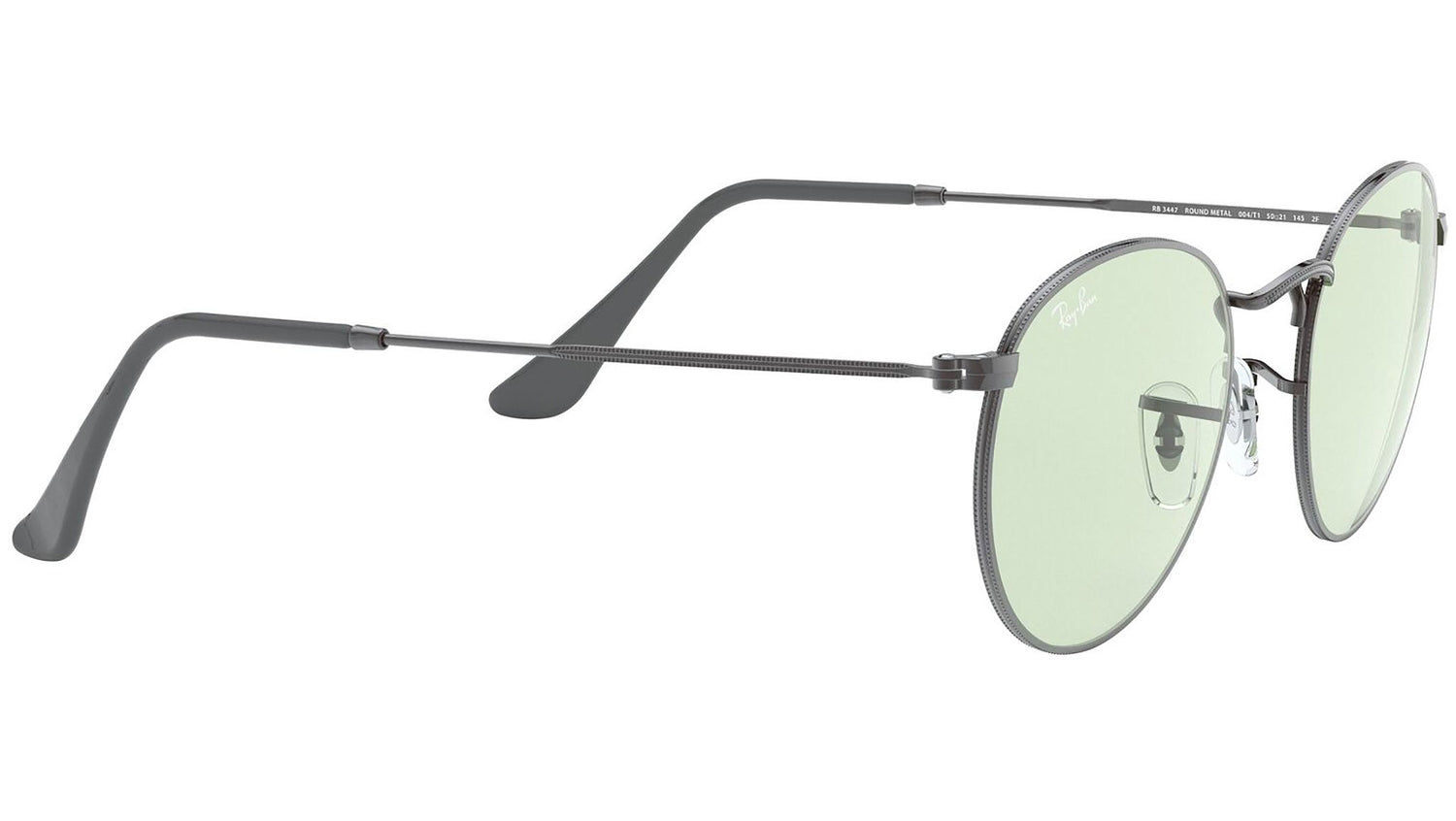 Round Solid Evolve RB3447 gunmetal green