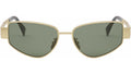 Metal Triomphe Gold Cat Eye Sunglasses