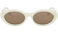 FF Diamonds Green Oval Sunglasses