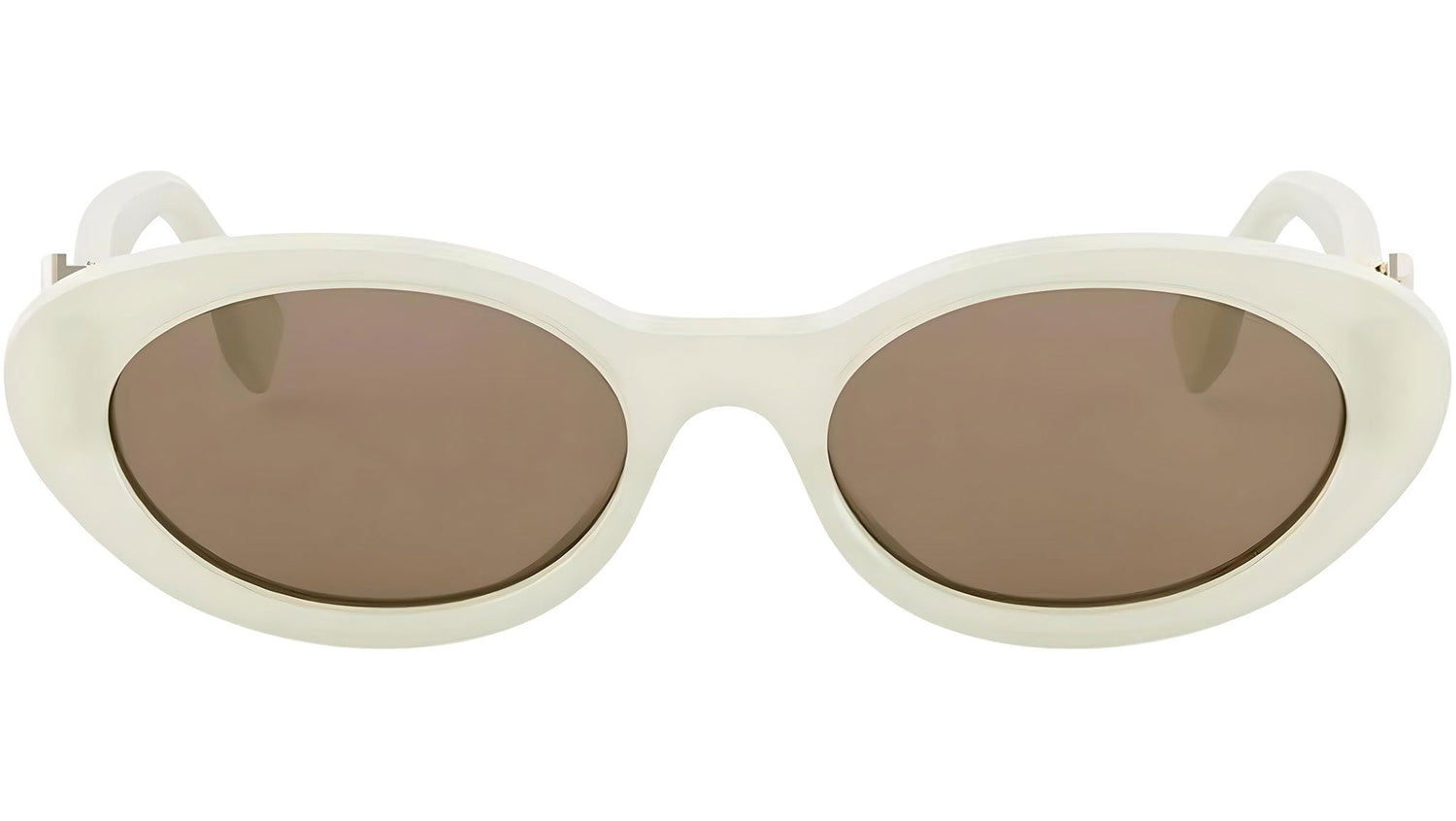 FF Diamonds Green Oval Sunglasses