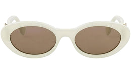 FF Diamonds Green Oval Sunglasses