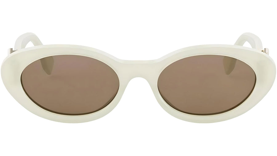FF Diamonds Green Oval Sunglasses