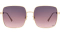 DiorCannage S1U Gold Square Sunglasses