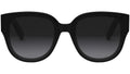 Lady 95.22 R3I Black Round Sunglasses