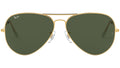 Aviator Large Metal II RB3026 L2846 Gold Green