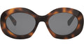 Triomphe Havana Round Sunglasses