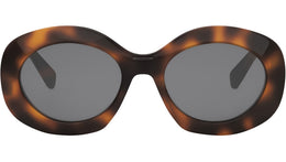 Triomphe Havana Round Sunglasses